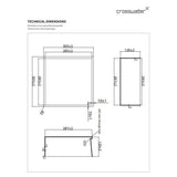 Crosswater Shower Niche Crosswater Square Shower Niche with LED - 305 x 305 x 120mm
