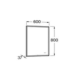 Roca Illuminated Mirror Roca Mirai Comfort LED Illuminated Mirror with Perimeter Lighting