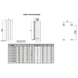 Reina Panel Radiator Reina Piatto Double Vertical Panel Central Heating Radiator