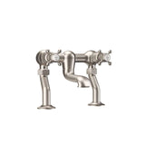 Crosswater Bath Mixer Brushed Nickel Crosswater Belgravia Crosshead Bath Filler Tap