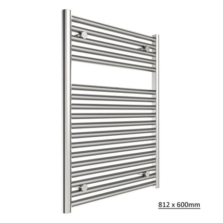 Tissino Ladder Rails 812 x 600 / Central Heating Tissino Hugo2 Designer Towel Radiator in Chrome