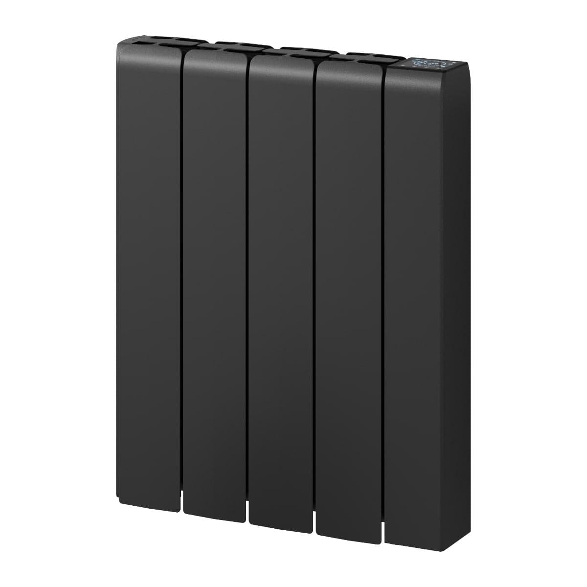 Reina Panel Radiator 570 x 450mm / Black Reina Aron Electric Radiator with Ceramic Core and Wi-Fi Enabled LCD Display