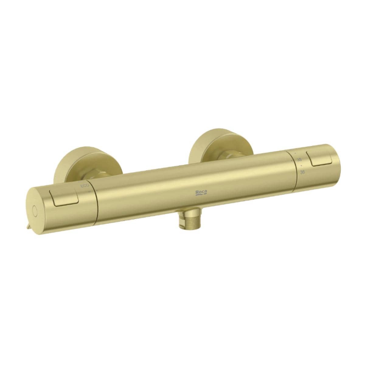 Roca Exposed Shower Set Roca T-500 Thermostatic Bar Shower Valve with with Shower Handset and Slide Rail Set