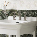 Burlington 3 Tap Hole Basin Set Burlington Guild 3 Hole Basin Mixer Tap in Brushed Nickel