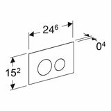 Geberit Flush Plate Geberit Sigma Round Stainless Steel Flush Plate