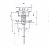 Britton Basin Waste Britton Universal Click Clack Basin Waste