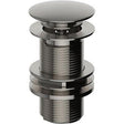 Heritage Basin Waste Brushed Nickel Heritage Unslotted Clicker Basin Waste