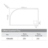 Merlyn Offset Quadrant Shower Tray Merlyn Truestone Offset Quadrant Shower Tray
