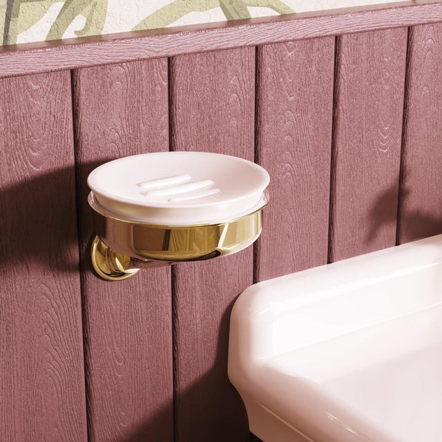 Burlington Soap Dish Gold Burlington Guild Wall Mounted Soap Dish