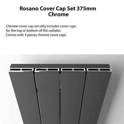 Eastbrook 375mm Eastbrook Rosano Vertical Cover Cap Set in Chrome