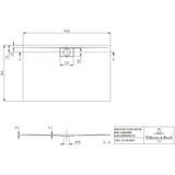 Villeroy & Boch Rectangle Shower Tray Villeroy & Boch Architectura Metalrim Rectangular Shower Tray in Alpin White
