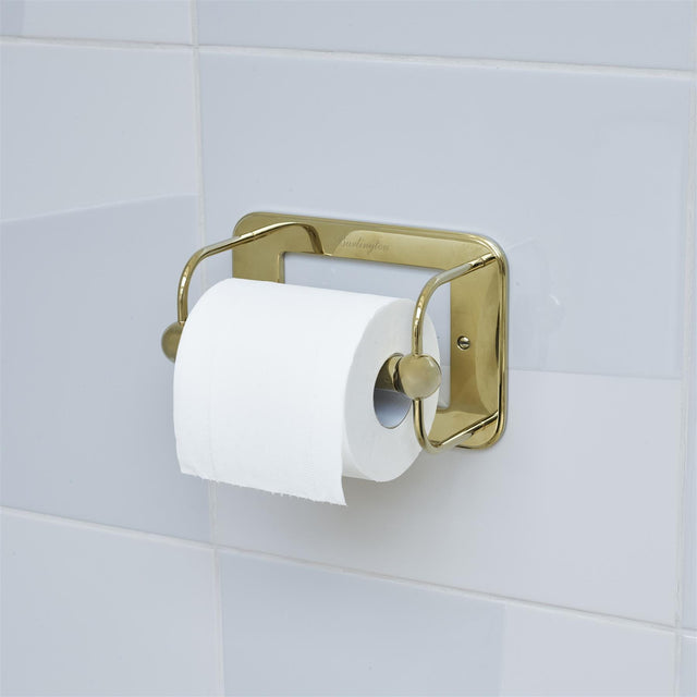 Burlington Toilet Roll Holder Burlington Traditional Toilet Roll Holder in Gold