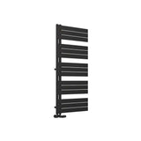 Eastbrook Helmsley Straight Vertical Designer Towel Rail in Matt Black