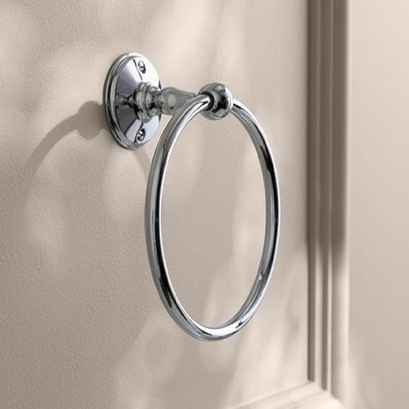 Miller Towel Rails and Rings Chrome Miller Stockholm Towel Ring