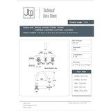 JTP Basin Mixer Tap JTP VOS 3 Hole Deck Mounted Basin Mixer Tap in Matt Black