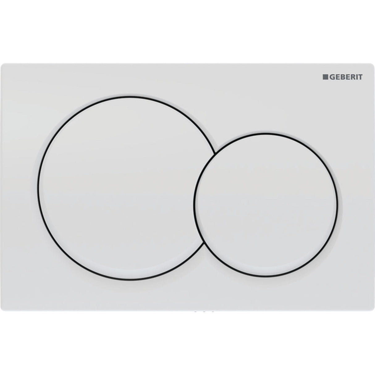Geberit Flush Plate Geberit Alpha Flush Plate with Round Buttons
