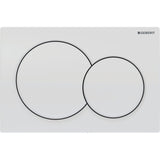 Geberit Flush Plate Geberit Alpha Flush Plate with Round Buttons