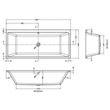 Aquarius Bathrooms Double Ended Bath Aquarius Brenig Double Ended Bath With Legs Set