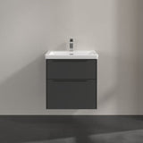 Villeroy & Boch Subway 3.0 Wall Hung 600mm Two Drawer Vanity Unit with Basin