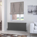 Eastbrook Column Radiator 600 x 1460 / Electric Only Eastbrook Rivassa Traditional 2 Column Radiator in Matt Anthracite