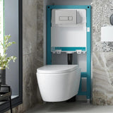 Vado Wall Hung WC Frame Vado Short Dual Flush Wall Hung Concealed Frame and Cistern - 825 x 500mm