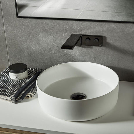 Vado Wall Mounted Basin Tap Black Vado Omika Wall Mounted Basin Mixer Tap