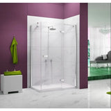 Merlyn Hinged Shower Door Merlyn Ionic Essence Frameless Hinged Shower Door and Inline Panel