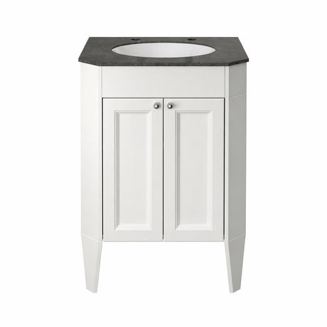 Heritage Floor Standing Vanity Unit Chantilly Heritage Caversham Freestanding Granley Vanity Unit with Worktop, Basin, Waste and Handle Bundle