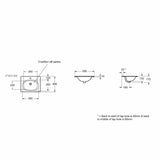 Imex Wall Mounted Vanity Unit Imex Croma Wall Mounted Single Drawer 500mm Vanity Unit with 1 Tap Hole Basin