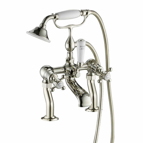 JTP Bath Shower Mixer JTP Grosvenor Cross Deck Mounted Bath Shower Mixer with Kit