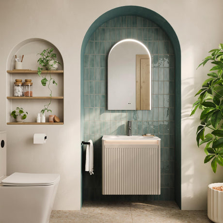 hib. Illuminated Mirror 500mm / Gunmetal hib. Nova LED Illuminated Mirror