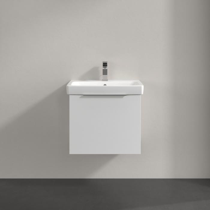 Villeroy & Boch Wall Mounted Vanity Unit Villeroy & Boch Architectura Wall Hung Vanity Unit 550mm One Drawer with Basin - White