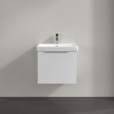 Villeroy & Boch Wall Mounted Vanity Unit Villeroy & Boch Architectura Wall Hung Vanity Unit 550mm One Drawer with Basin - White