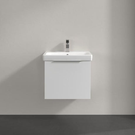 Villeroy & Boch Wall Mounted Vanity Unit Villeroy & Boch Architectura Wall Hung Vanity Unit 550mm One Drawer with Basin - White