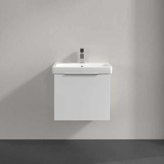 Villeroy & Boch Wall Mounted Vanity Unit Villeroy & Boch Architectura Wall Hung Vanity Unit 550mm One Drawer with Basin - White