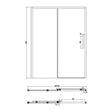 Crosswater Sliding Shower Door Crosswater Asura 8mm Sliding Shower Door