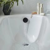 UK Bathroom Store Matt Black Vado Clic-Clac Bath Filler Waste and Overflow