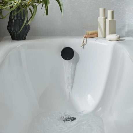 UK Bathroom Store Matt Black Vado Clic-Clac Bath Filler Waste and Overflow