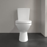 Villeroy & Boch Close Coupled Toilet Villeroy & Boch O.novo Rimless Open Back Close Coupled DirectFlush Toilet with Soft Close Seat