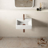 Crosswater Wall Hung Basin Crosswater Gerona 425mm Counterop or Wall Mounted Basin with 1 Tap Hole