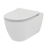 Ideal Standard Wall Hung Toilet Ideal Standard i.life O Wall Hung Rimless Toilet with HydroTwist Flush and Soft Close Seat