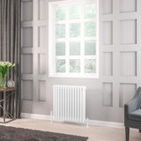 Eastbrook Column Radiator 600 x 608 / Electric Only Eastbrook Rivassa Traditional 3 Column Radiator in White