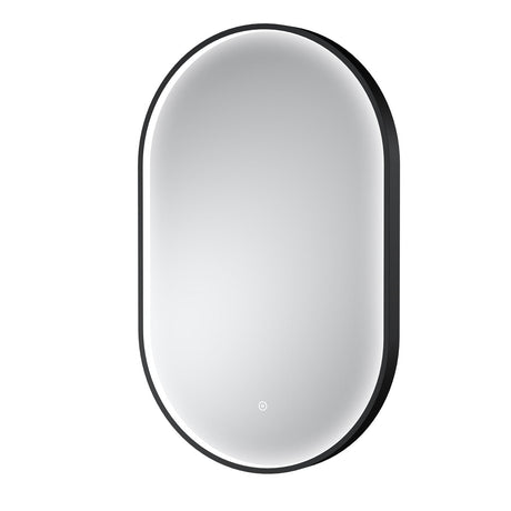 Aquarius Bathrooms Illuminated Mirror Black Aquarius Lumine Inset Framed LED Touch Sensor Pill Mirror - 800 x 500mm