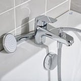 Ideal Standard Bath Shower Mixer Ideal Standard Ceraflex Single Lever One Tap Hole Bath Shower Mixer Tap with Shower Set in Chrome