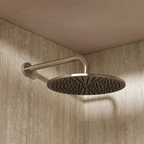 Crosswater Fixed Shower Head Brushed Nickel Crosswater MPRO 300mm Round Fixed Shower Head