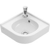 Villeroy & Boch Cloakroom Basin Villeroy & Boch O.novo 400mm Corner Cloakroom Basin in White Alpin