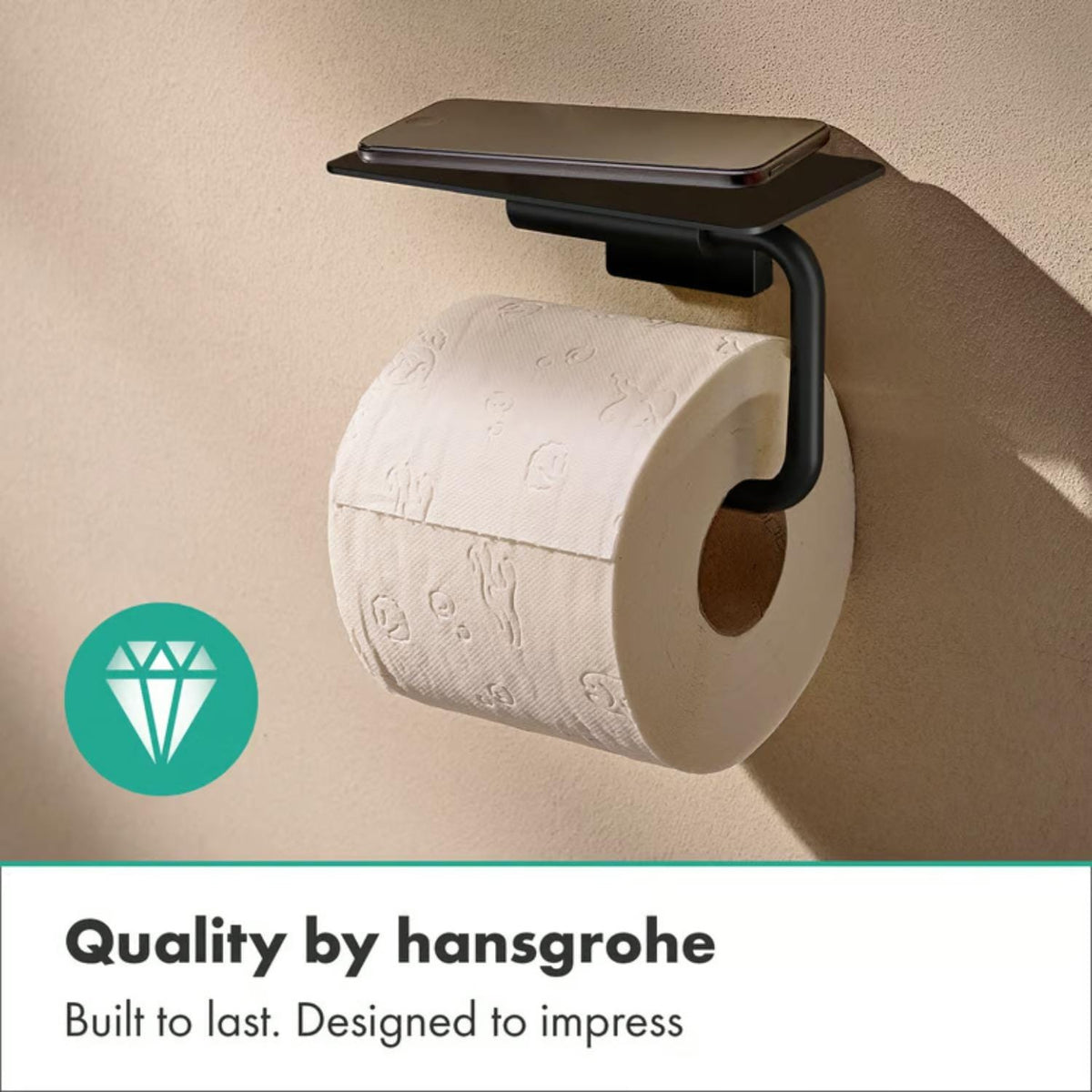 Hansgrohe Toilet Roll Holder Hansgrohe Addstoris S Toilet Roll Holder with Shelf