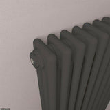 Eastbrook Rivassa Traditional 3 Column Radiator in Matt Black