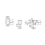 Roca Back To Wall Toilet Roca The Gap Round Back to Wall Rimless Toilet with Soft Close Seat