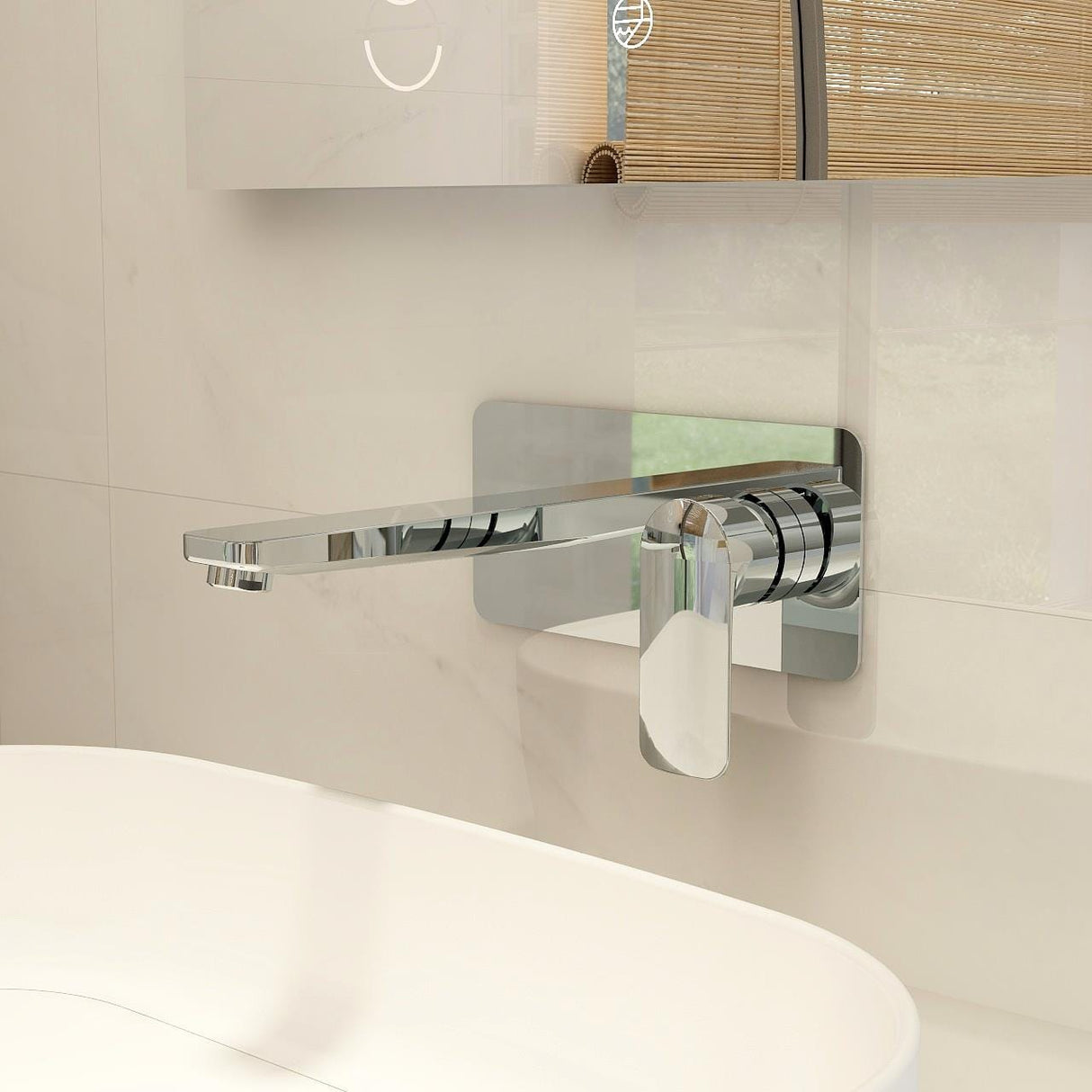 Imex Wall Mounted Basin Tap Chrome Imex Suburb Wall Mounted Basin Mixer Tap